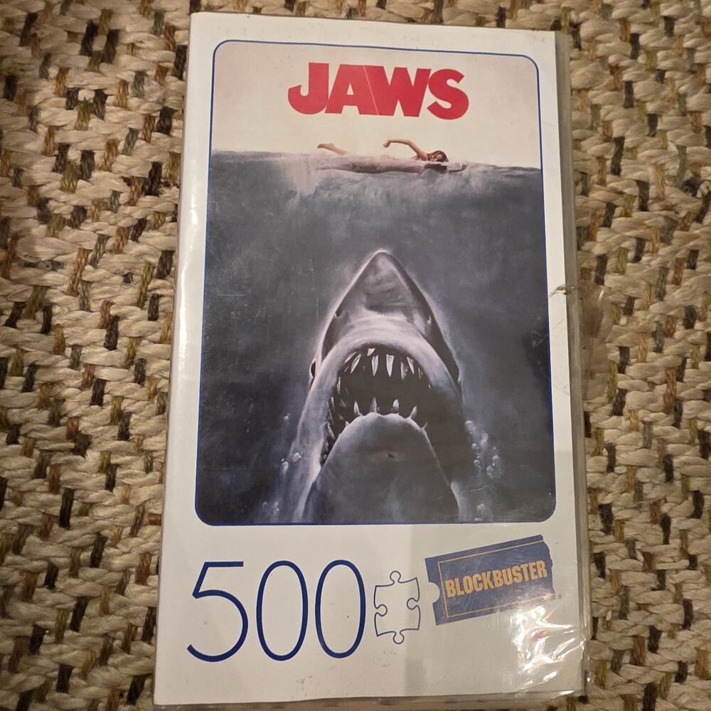 500‎ PIECE Blockbuster Video Jaws Movie Poster Jigsaw Puzzle